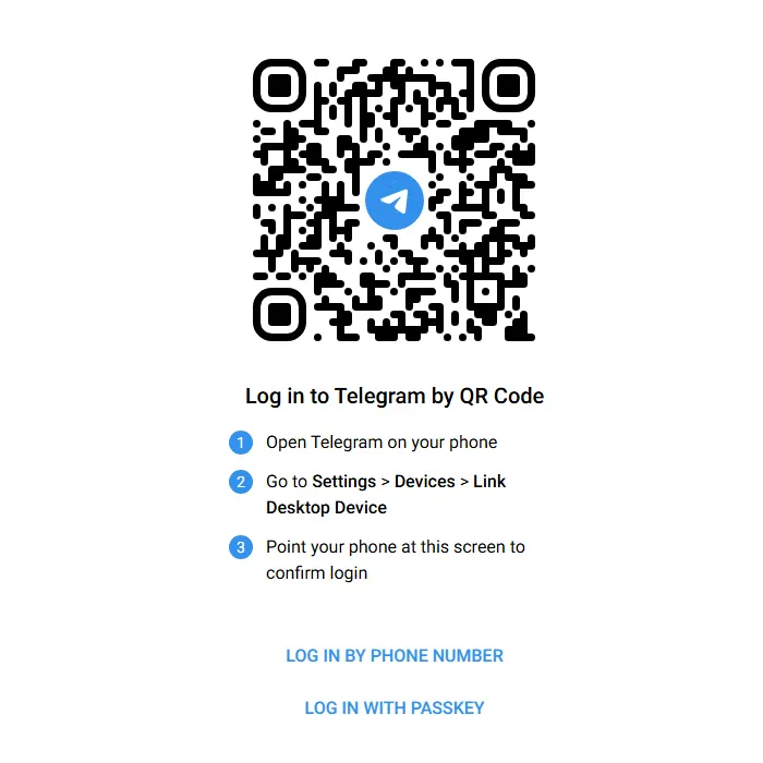 Telegram Web Login